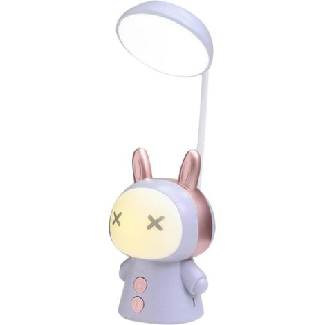 Lampe De Chevet Led Rechargeable Usb, Veilleuse à Led Violette, Lumière Réglable Pour Étudiants, Décoration Bureau Et Chambre, Lampe De Table Créative Multifonctionnelle