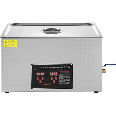 30-Liter-Ultraschallreiniger mit Digitaltimer und Heizfunktion, Edelstahl, für Schmuck, Brillen, Uhren und Kleinteile (1/5)