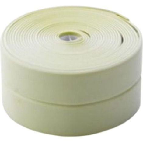 Bande D Etanchéité Autoadhésive PVC - Pour Joint De Lavabo Bain Douche Fenêtre Porte Mur - 320 X 2 2 Cm - Verte (1/5)