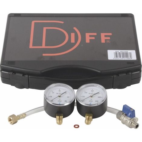 Koffer Gasdruck Druckmesser Gas 60/600 mbar