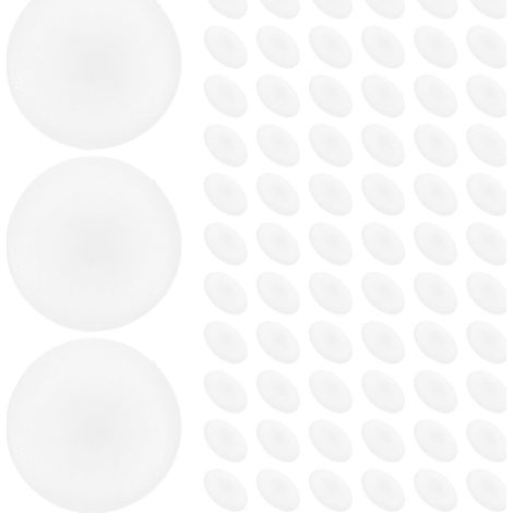 Lot de 100 Bouchons à Vis Décoratifs en Abs Blanc, Résistants aux Chocs et Solide, pour Meubles, Facile à Installer et Cache Trous pour Décoration Intérieure (1/5)