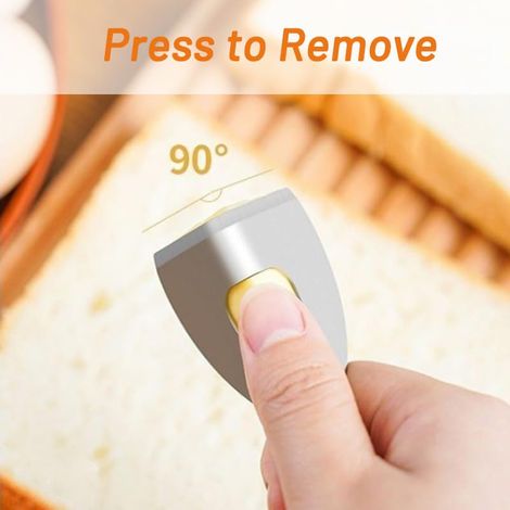 Trancheuse à beurre (lot de 2) - Trancheuse à fromage en acier inoxydable pour beurre et fromage en blocs - Tartineuse à beurre inclinée, couteau à fromage et à beurre pratique (1/5)