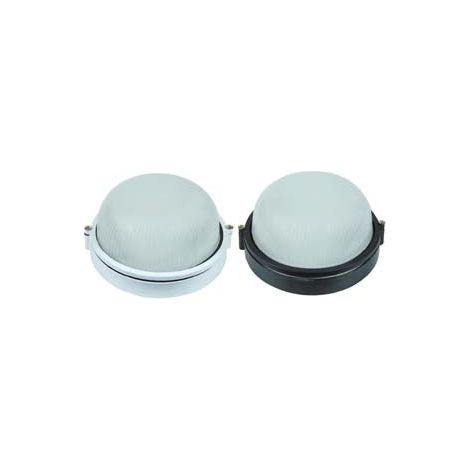 Plafoniera Tonda In Alluminio Per Esterno - 60w IP54 ø mm.180x115h. nero