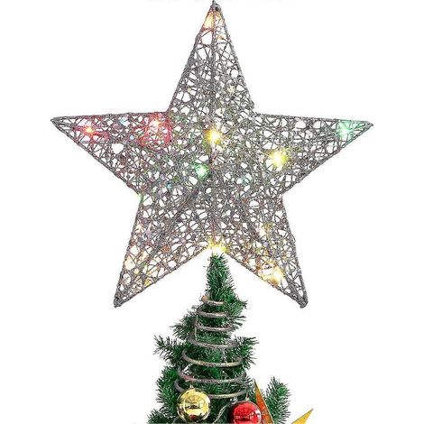 Étoile lumineuse scintillante pour sapin de Noël (1/5)