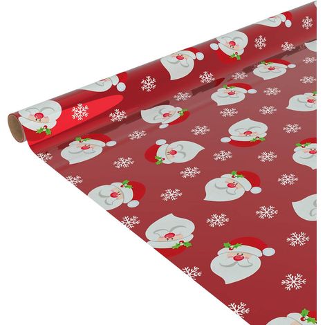 Pacco regalo metallico stampato abbinato 200x70cm - Feeric lights & christmas