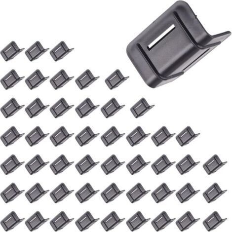 AssembleurCoin de Protection pour Sangle d'Arrimage de 20mm de Largeur - 50 Pièces - 45x25x25mm - Équerre de Protection pour Camion - Angle de Protection Sangle Arrimage - Protège Bord (1/4)