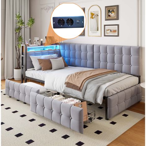 Chaise de bureau grise en polyester avec appui-tête réglable et soutien lombaire 60 × 32 × 60 cm - CHICFURN (1/5)