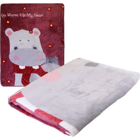 Morbida copertina per neonati con stampa 100X140 CM calda COPERTA PER un bambino (1/2)