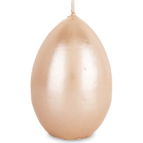 Bougie œuf opale rose doré Pl Large, 12 x 7 x 7 cm (1/5)