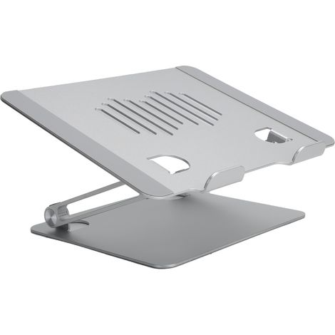 Support pliable et portable pour ordinateur portable 11-15,6 pouces, en alliage d'aluminium argenté. (1/5)