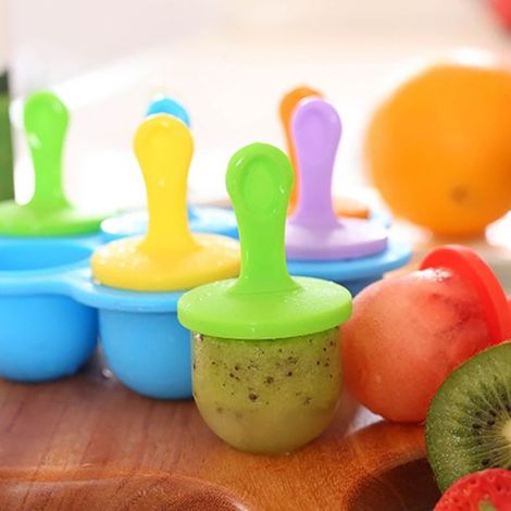 Moule À Glace - Silicone Alimentaire - Pour Crèmes Glacées Et Sucettes - Réutilisable - 16 X 3,5 X 4 Cm - 1 Pièce (1/5)