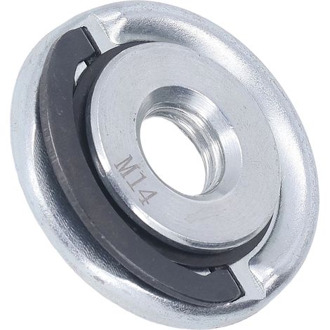 Écrou de blocage M14 pour meuleuse d'angle, acier 40Cr haute résistance, fixation rapide, diamètre extérieur 45 mm, plaque à dégagement rapide pour meuleuse. (1/5)