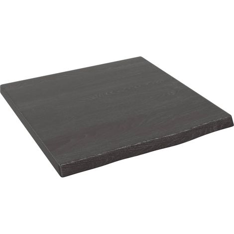 Étagère murale multiposition - Meuble Étagère murale gris foncé 40x40x2 cm bois chêne massif traité -BV99337 (1/4)