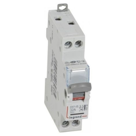 Interrupteur-sectionneur DX³-IS à voyant 2P 400V 32A 1 module LEGRAND 406438