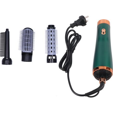 Peigne à Cheveux Sèche-cheveux 2 en 1 à Trois Vitesses Peigne de Coiffure pour Voyage Maison EU Plug 220V Vert (1/5)