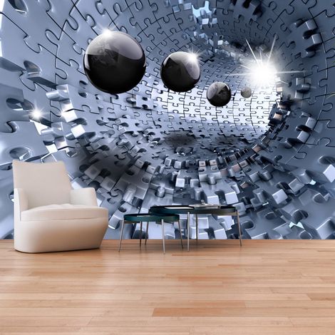 Fotomurale adesivo - Abstract Jigsaw - 392x280 (1/4)