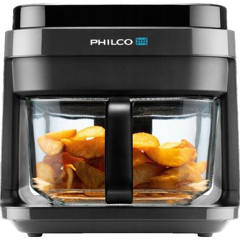 Friteuse sans huile 5,5 litres – Puissance 1200W – Écran tactile LED – 6 programmes automatiques – Température réglable 40-200°C – Philco (1/3)