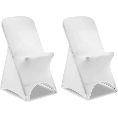 GOVITA Coprisedie Pieghevoli in Spandex Elasticizzato, Coprisedie Universali, Fodere Protettive Lavabili Rimovibili, per Matrimoni, Vacanze, Banchetti, Feste, Celebrazioni, Sala da Pranzo (1/5)