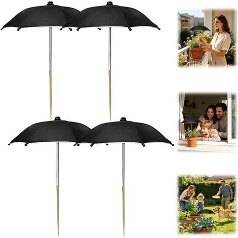 Parasols de protection pour plantes lot de 4 - cadres en acier 35 x 27 cm (1/5)
