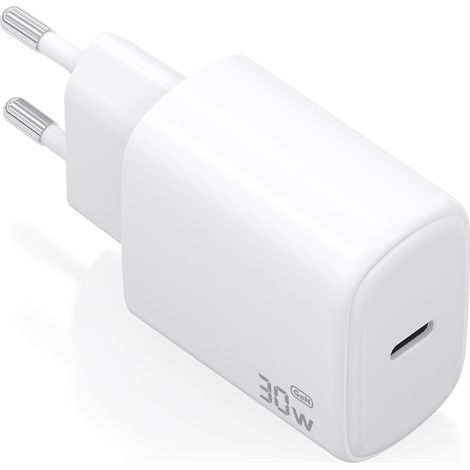 AISENS - CARGADOR GaN 30W, 1xUSB-C PD3.0, BLANCO