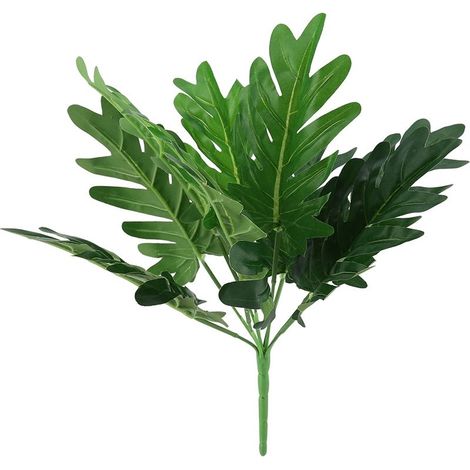 Feuillage Artificiel en Plastique Vert pour Décoration Intérieure Bureau Jardin Fête (1/5)