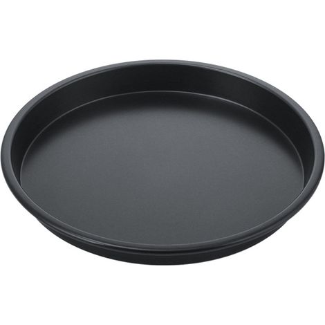 Plaque à pizza, plaque de cuisson antiadhésive en acier au carbone, plaque de cuisson pour micro-ondes, moule à tarte, plaque à biscuits, convient aux cuisines et aux restaurants. (1/5)