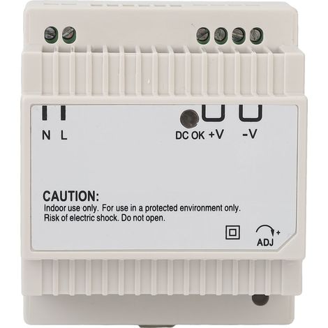 60W Convertisseur de Tension sur Rail DIN Régulateur Industriel 100‑240V Entrée 12V Sortie (1/5)