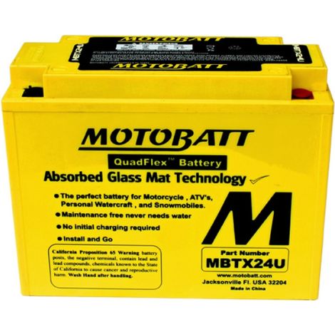 BATTERIA MOTOBATT AGM MBTX24U 12V 25Ah BQ027