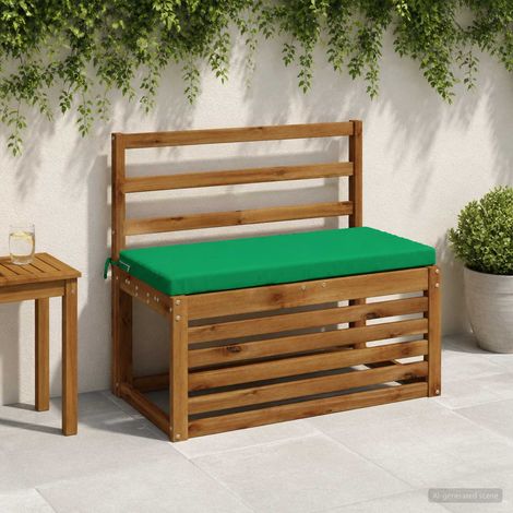 vidaXL Cojín de banco SOEST 100% Poliéster Verde 60 x 40 x 5 cm (1/5)