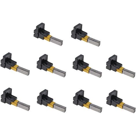 Lot de 10 balais de charbon avec supports pour moteurs d'aspirateurs DC05, DC07 et DC08 (7 x 11 x 32 mm).