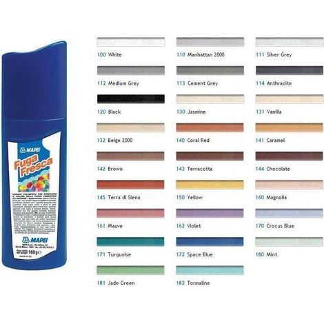 Vernice acrilica MAPEI FUGA FRESCA rinnova ravviva colore fughe cementizie da 160 g – col. 112 GRIGIO MEDIO