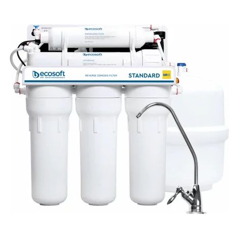 BWT – Osmoseur inverse Ecosoft 5 étapes de purification – 7,9 L/h – Pour basse pression 2-5 bars – Élément de membrane Ecosoft