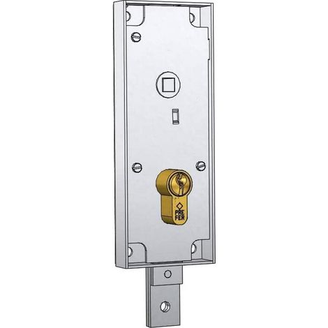 Serrure à bascule/garage cylindre à profil européen entraxe 60 mm (1/2)