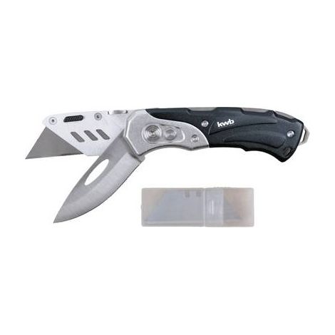 Set di coltelli kwb 016990 corpo metallico chiusura sicurezza