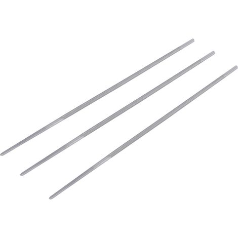 Lot de 3 limes rondes d'affûtage pour chaîne de tronçonneuse, 4 mm (5/32 po), accessoires pour tondeuse et débroussailleuse. (1/5)
