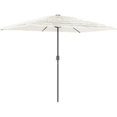 Maison Exclusive - Ombrellone Giardino con Palo in Acciaio Bianco 300x200x250 cm (1/5)