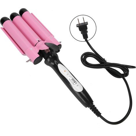 Fer à friser 3 barils 28mm électrique pour cheveux, outil coiffure ondulateur 110-240V fiche US (1/5)