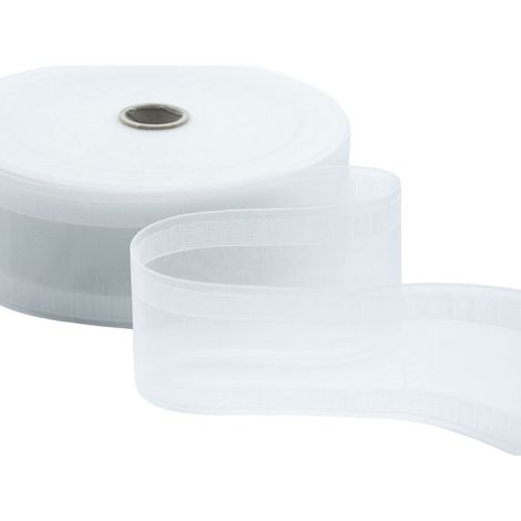 Furlanis - Fettuccia Trasparente WAVE Per Tende A Onde Senza Corde - 75 mm x 50 m