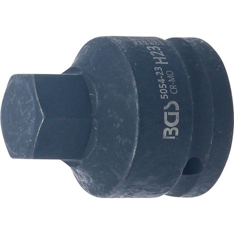 Chiave a bussola  lunghezza 55 mm  20 mm (3/4")  esagono interno 23 mm (1/3)