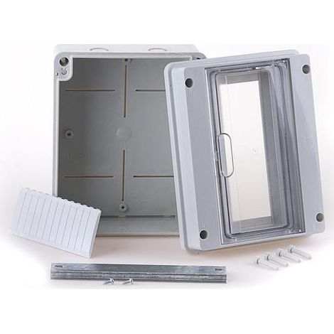 Petit répartiteur grisw, 1x8 automates LxHxp : 202x162x98 mm