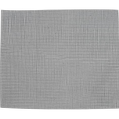 Grille de Barbecue Antiadhésive Alimentaire, Tapis de Cuisson Multifonction pour Extérieur Noir 36x42cm