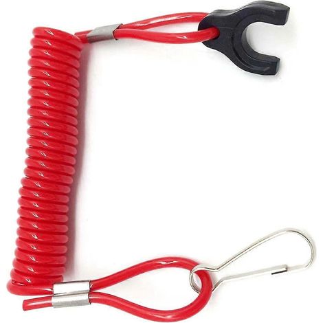 Cordon de sécurité pour moteur hors-bord Tohatsu avec coupe-circuit d'urgence (1/4)