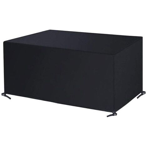 Bâche de Meubles, 240x140x90cm Rectangulaire Housse Canape Exterieur, Housse de Banc de Jardin Imperméable, 420D Oxford Tissu Anti-UV poussière pour Housse Table, Housse de Canapé de Jardin (1/5)