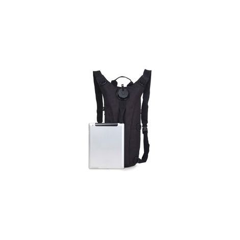 Sac à dos d'hydratation pour vélo, en tissu Oxford résistant à l'usure, imperméable, avec poche à eau réglable, noir pur. (1/5)