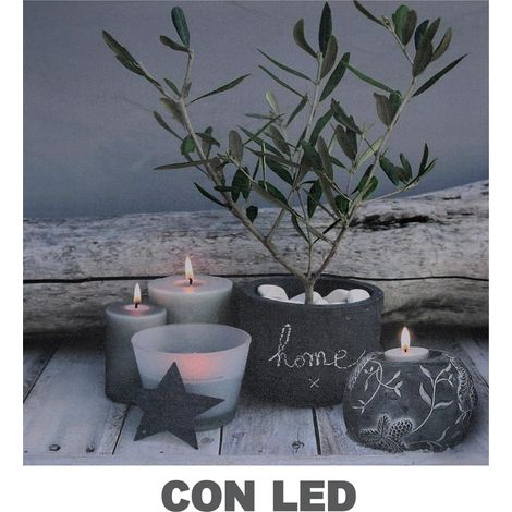 Quadro LED Zen cm40x2,3x40 (1/2)
