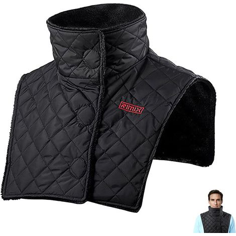 Tour de cou moto, Tour de cou hivernal moto, Écharpe thermique moto imperméable et coupe-vent, Écharpe poitrine et épaules ajustable, Protection poitrine (1/5)