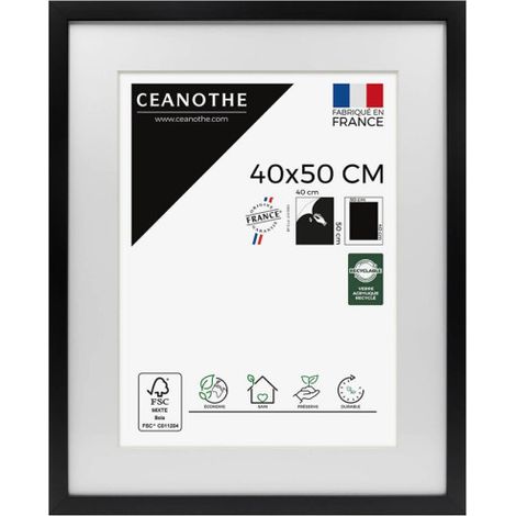 Cadre Ceanothe CADRE 40X50 OUV 30X40 MILAN NOIR (1/5)