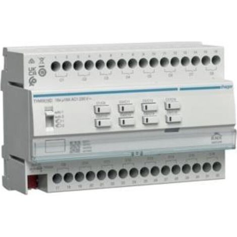 hager KNX Secure Schalt-/Jalousieaktor 16/8fach, 16A, C-Last, für Jalousiesteuerung