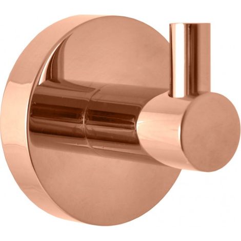 Lot de 2 patères simples COLORADO en laiton rose gold poli 5,3 cm (1/2)