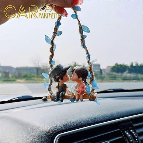 Ornement intérieur de voiture, accessoire pratique et portable pour rétroviseur intérieur, pendentif amusant de style anime pour rétroviseur intérieur, durable
